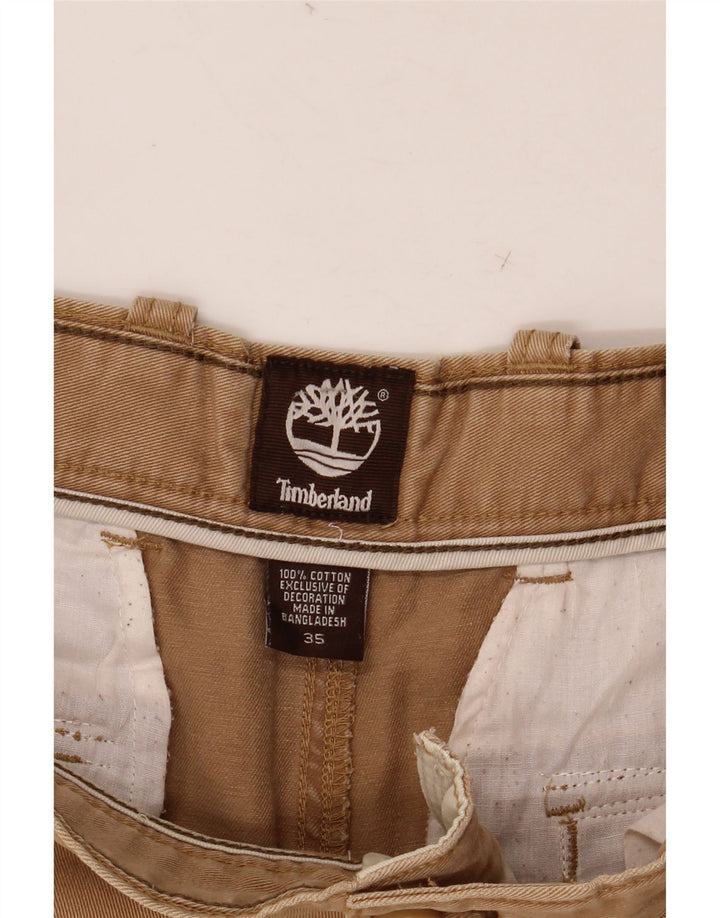 TIMBERLAND Herren Cargoshorts W35 Large Beige Baumwolle