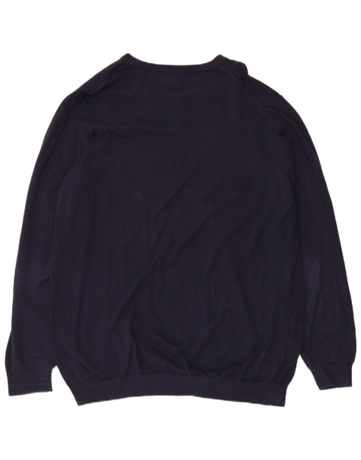 L.L.Bean Herren-Pullover mit V-Ausschnitt, groß, XL, marineblau, Baumwolle