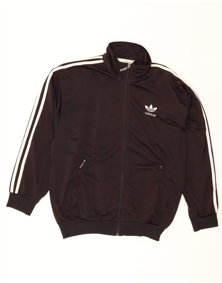 Adidas Herren Trainingsanzug Top Jacke UK 34/36 Small Schwarz Polyester