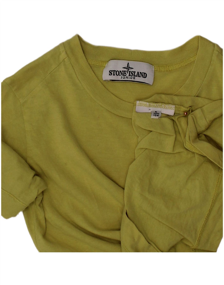 STONE ISLAND Jungen T-Shirt Top 3-4 Jahre Grün