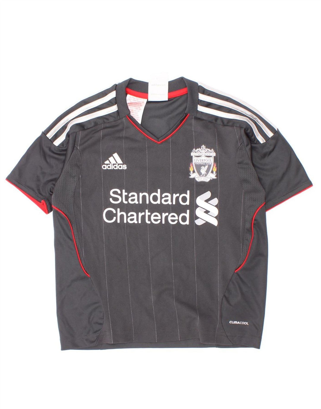 Adidas Liverpool Graphic T-Shirt für Jungen, 5–6 Jahre, graues Polyester
