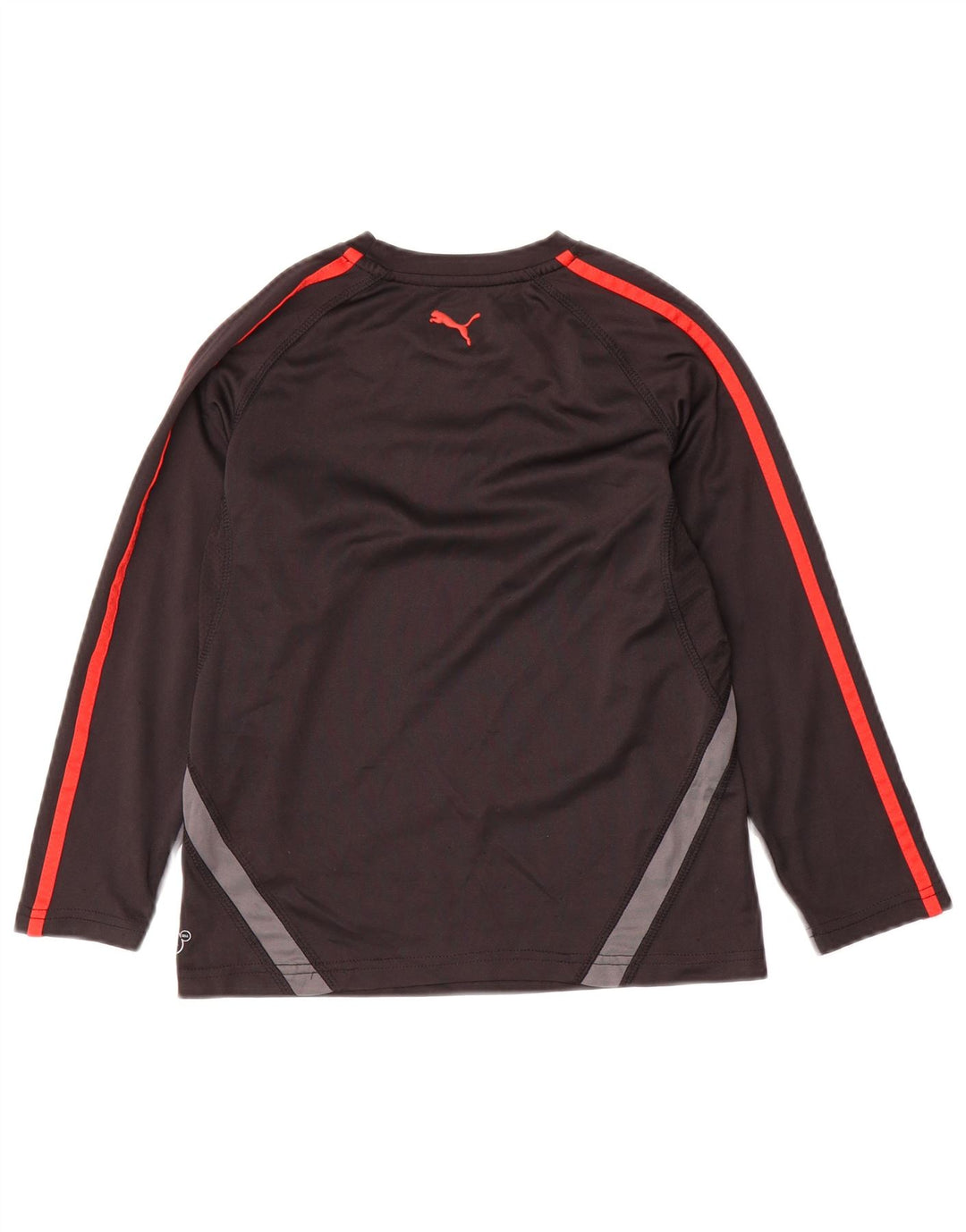 PUMA Jungen Graphic Top Langarm 7–8 Jahre S Schwarz Farbblock
