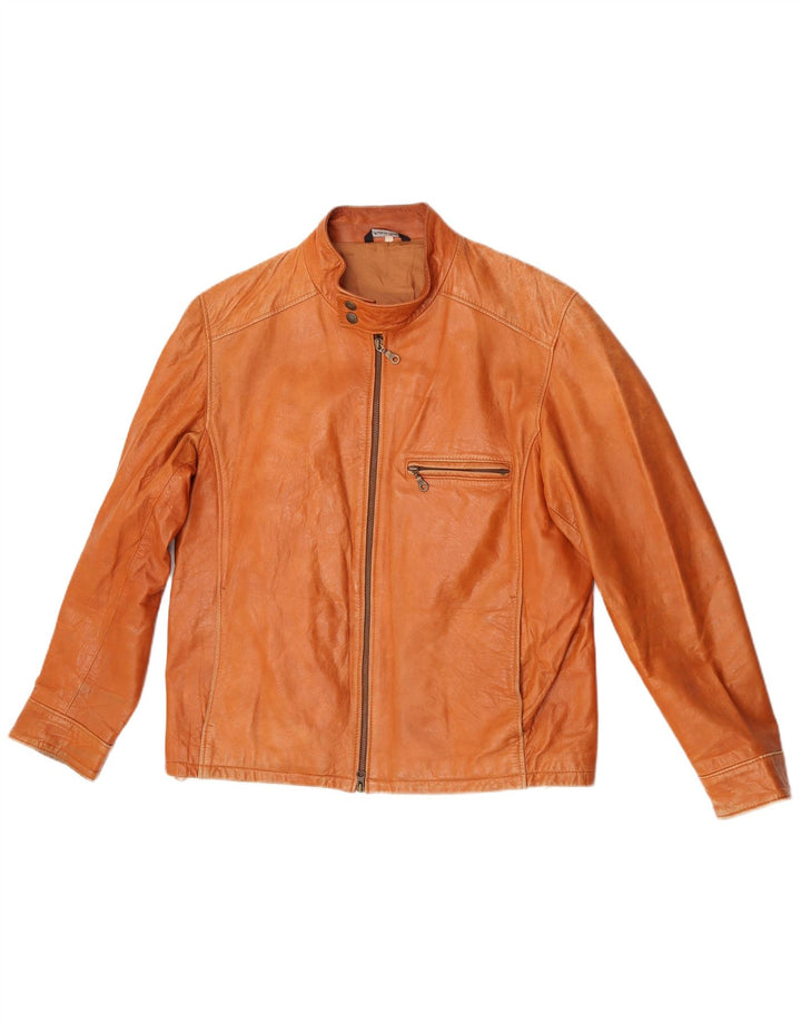 Desi Herren Lederjacke IT 52 XL Braunes Leder