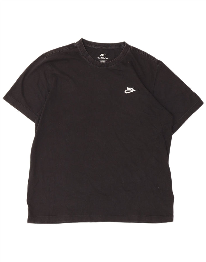 NIKE Herren T-Shirt Top Large Schwarz Baumwolle