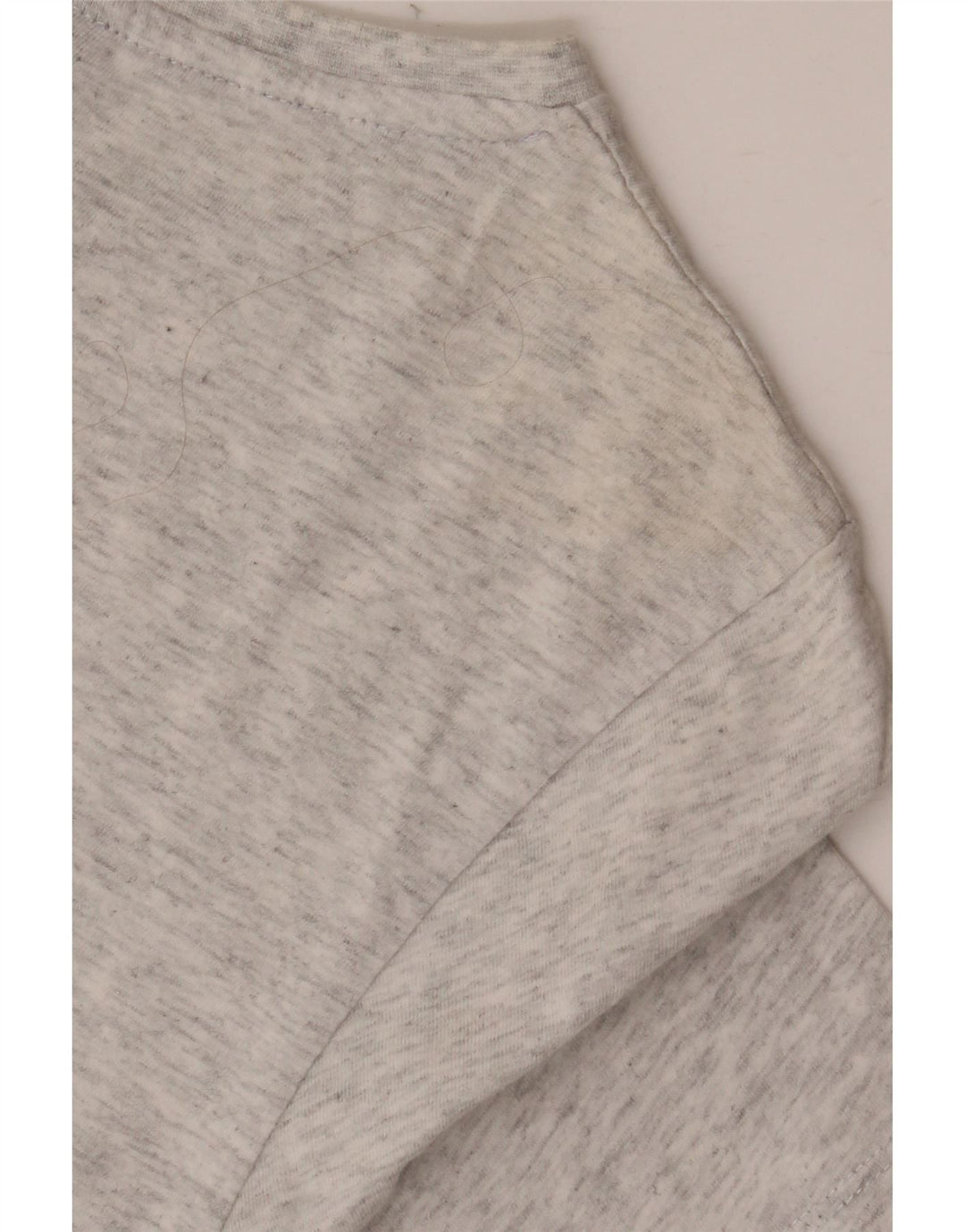 ELLESSE Grafik-T-Shirt-Oberteil für Mädchen, 12–13 Jahre, grau gesprenkelte Baumwolle