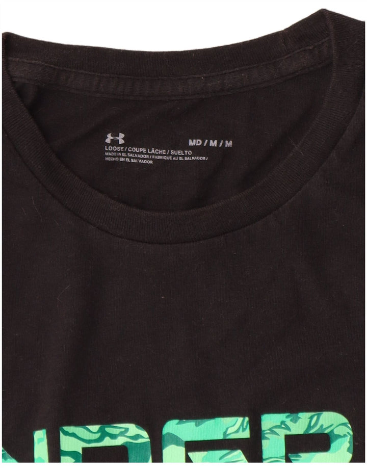 Under Armour Herren-T-Shirt mit Grafik, mittelschwarze Baumwolle