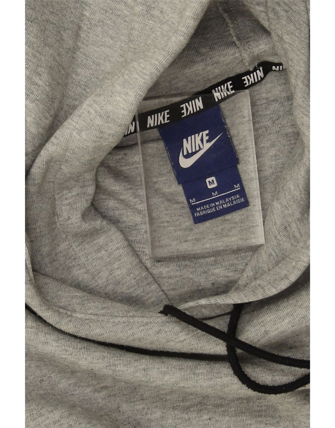 Nike Womens Graphic Oversized Hoodie Pullover UK 14 Mittelgraue Baumwolle