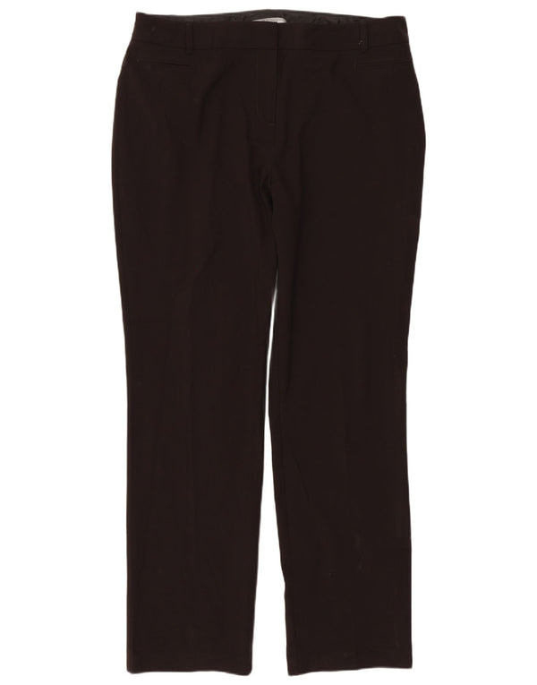 Marks & Spencer Damen Gerade Freizeithose UK 14 Medium W34 L29 Braun