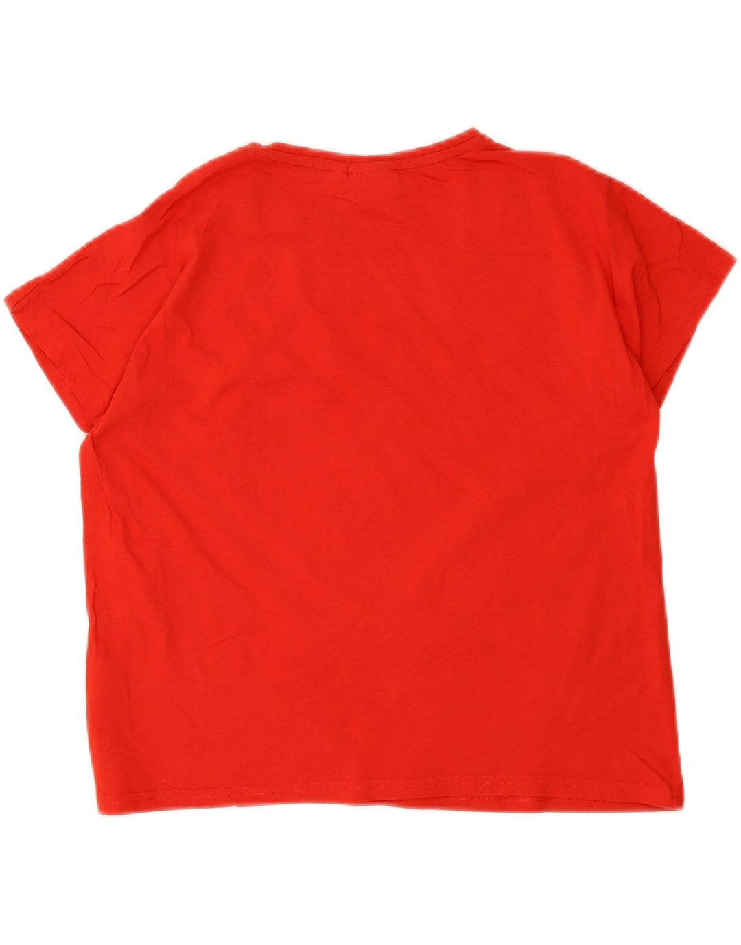 ELLESSE Womens Graphic T-Shirt Top UK 14 Medium Red Cotton Vintage Ellesse and Second-Hand Ellesse from Messina Hembry 