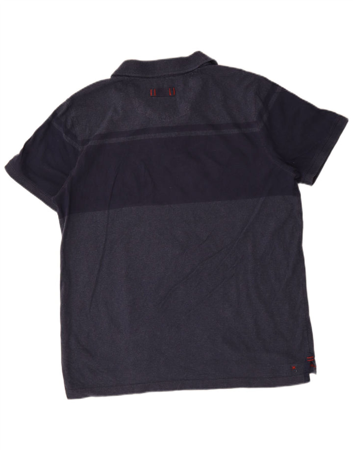 Fat Face Herren-Poloshirt XL aus marineblauer Baumwolle