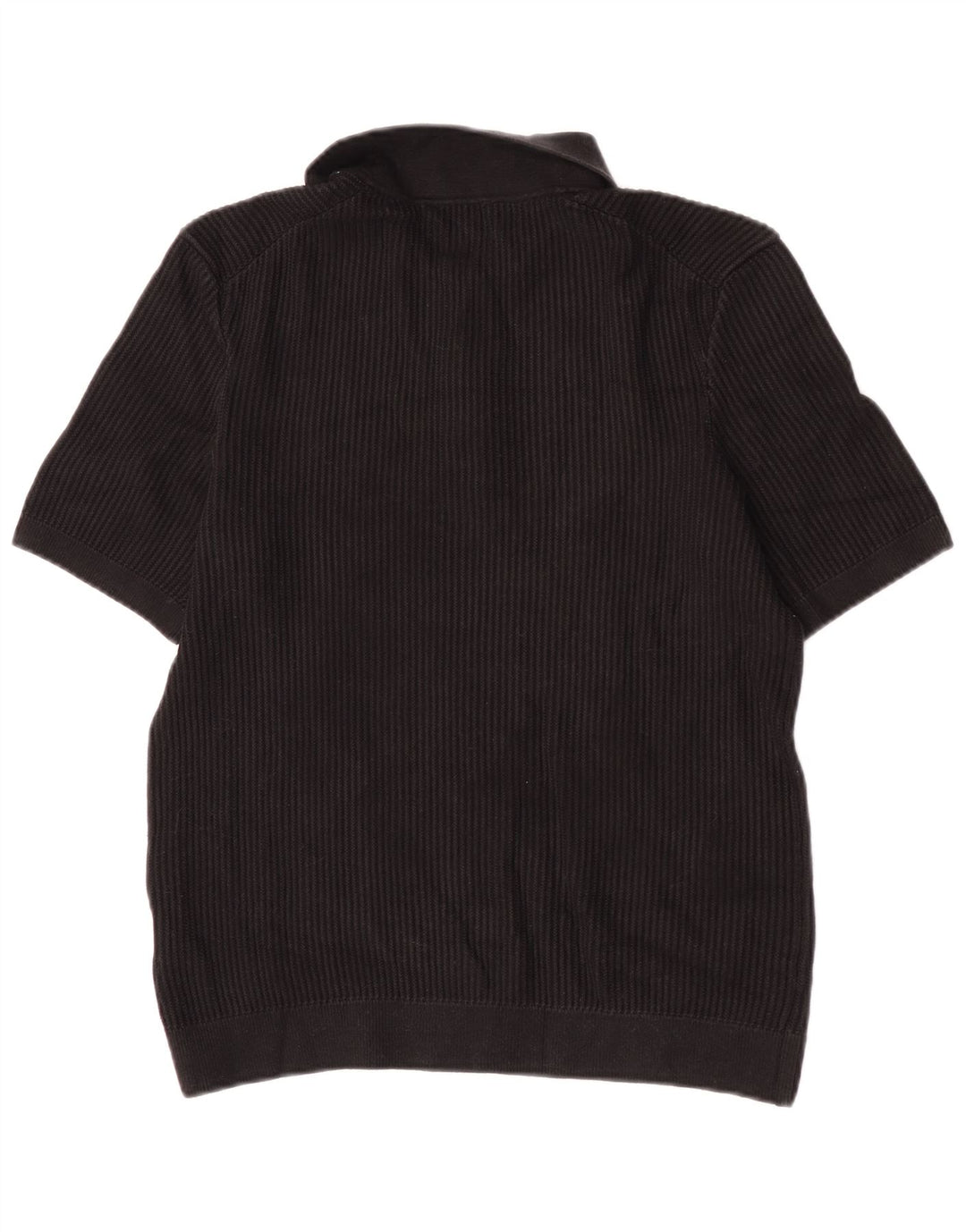 Cos Herren-Poloshirt, normal, Größe S, schwarze Baumwolle