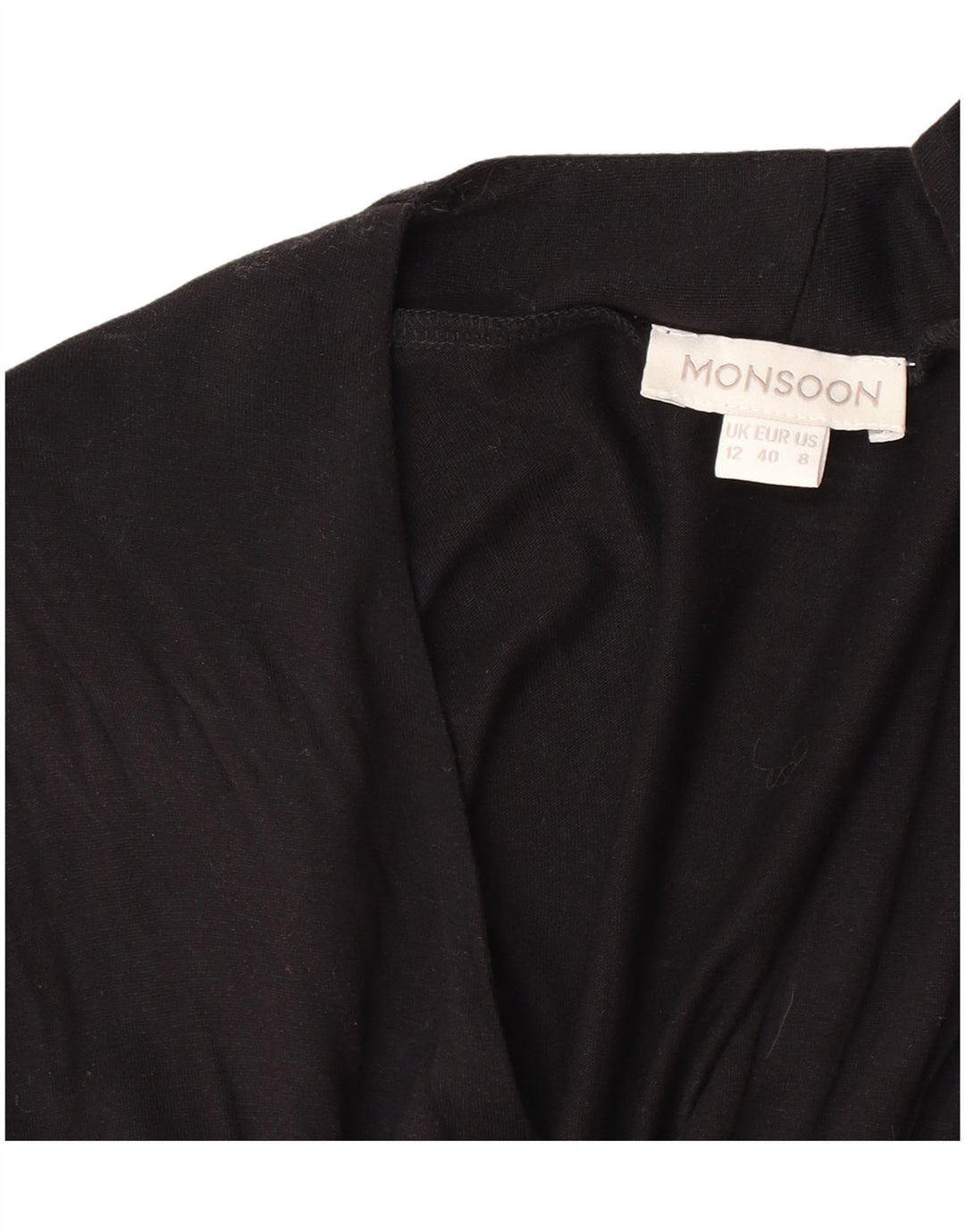 Monsoon Damen Ärmelloses Maxikleid UK 12 Medium Schwarz