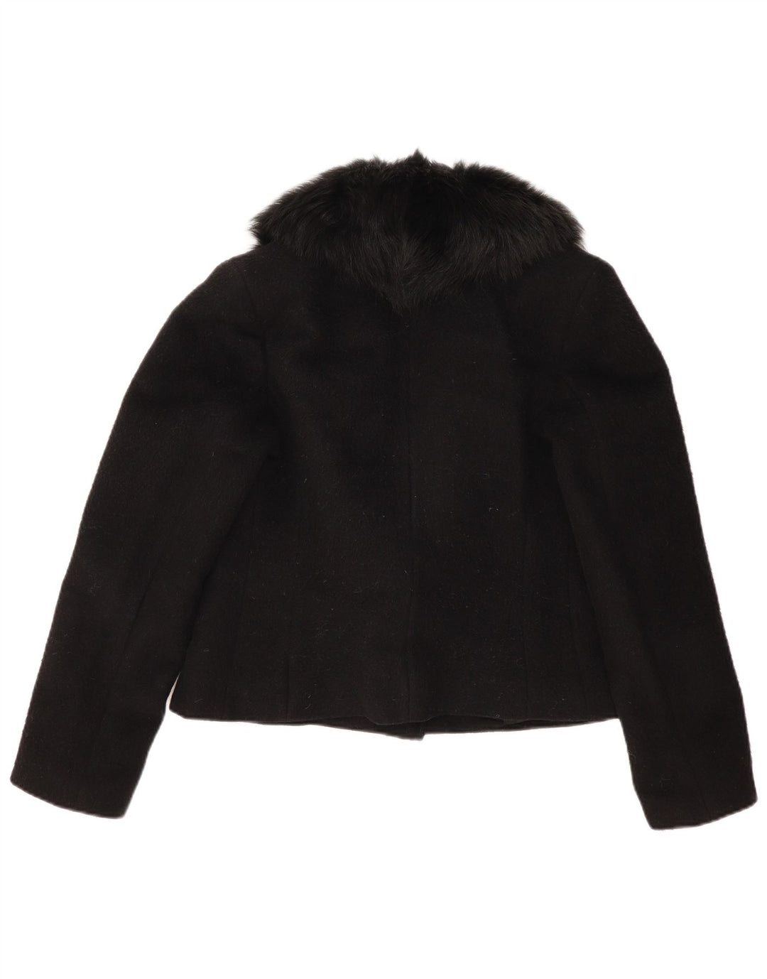 Vintage Damen 1 Knopf Blazer Jacke UK 14 Medium Schwarz