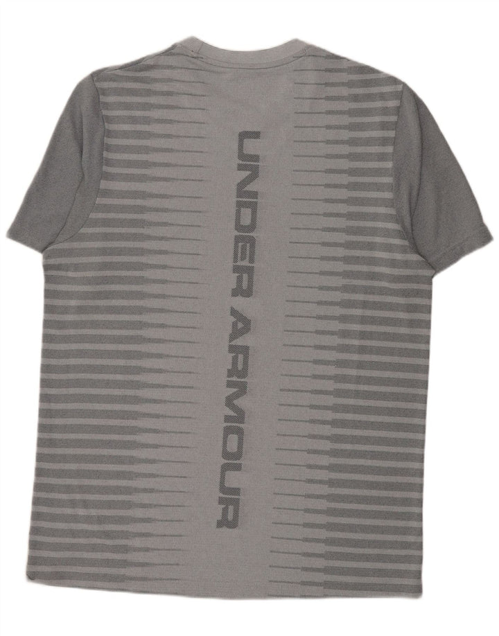 Under Armour Herren Grafik-T-Shirt-Oberteil, groß, grau gestreift