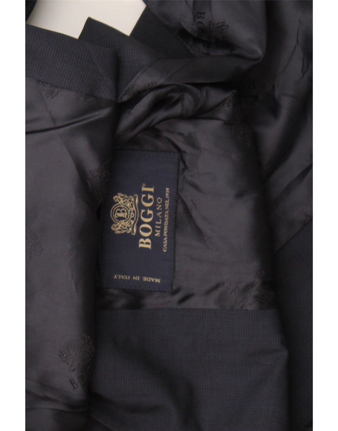 Boggi Herren-Blazer mit 3 Knöpfen, Gr. 36, Marineblau
