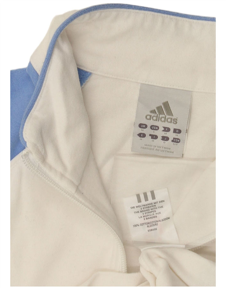 Adidas Mädchen-Trainingsanzug-Top-Jacke, 11–12 Jahre, mittelweiße Baumwolle
