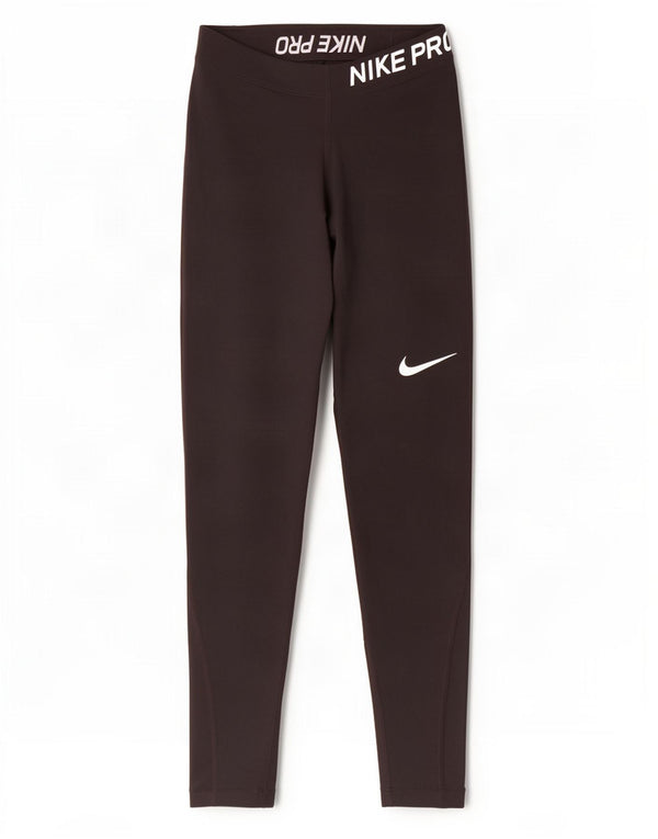 Nike Damen Dri Fit Graphic Leggings UK 4 XS Schwarz Polyester