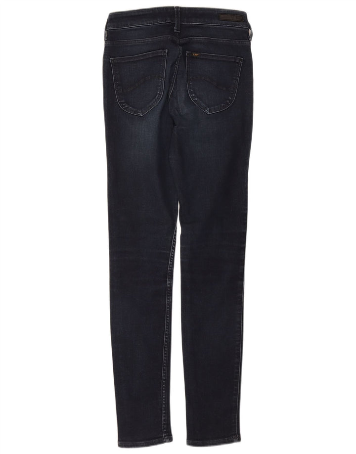 Lee Damen Skinny Jeans W28 L30 Marineblaue Baumwolle