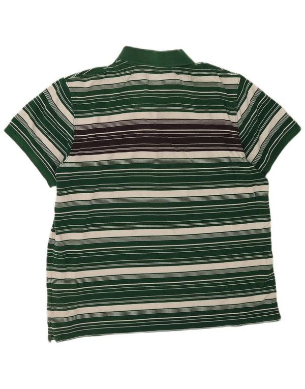 Timberland Herren-Poloshirt mit normaler Passform, XL, grün gestreift, Baumwolle