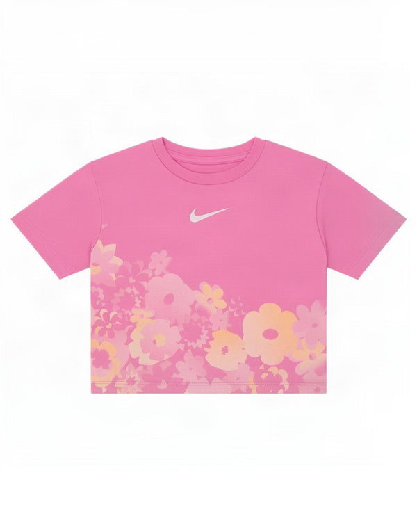 Nike T-Shirt für Mädchen, 2–3 Jahre, Rosa, Blumenmuster, Baumwolle