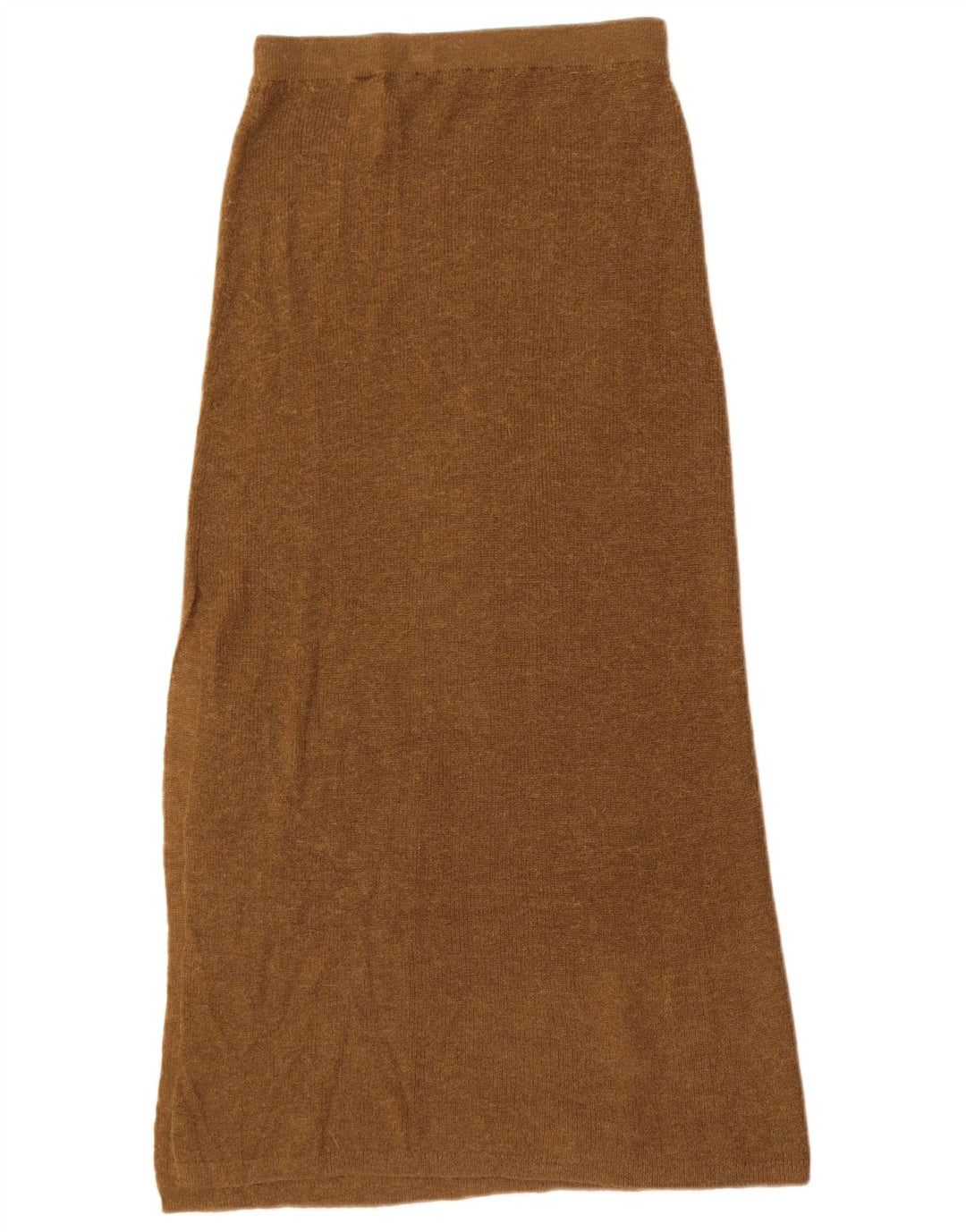 Zara Damen-Strick-Maxirock, Größe S, W26, Braun, Polyamid