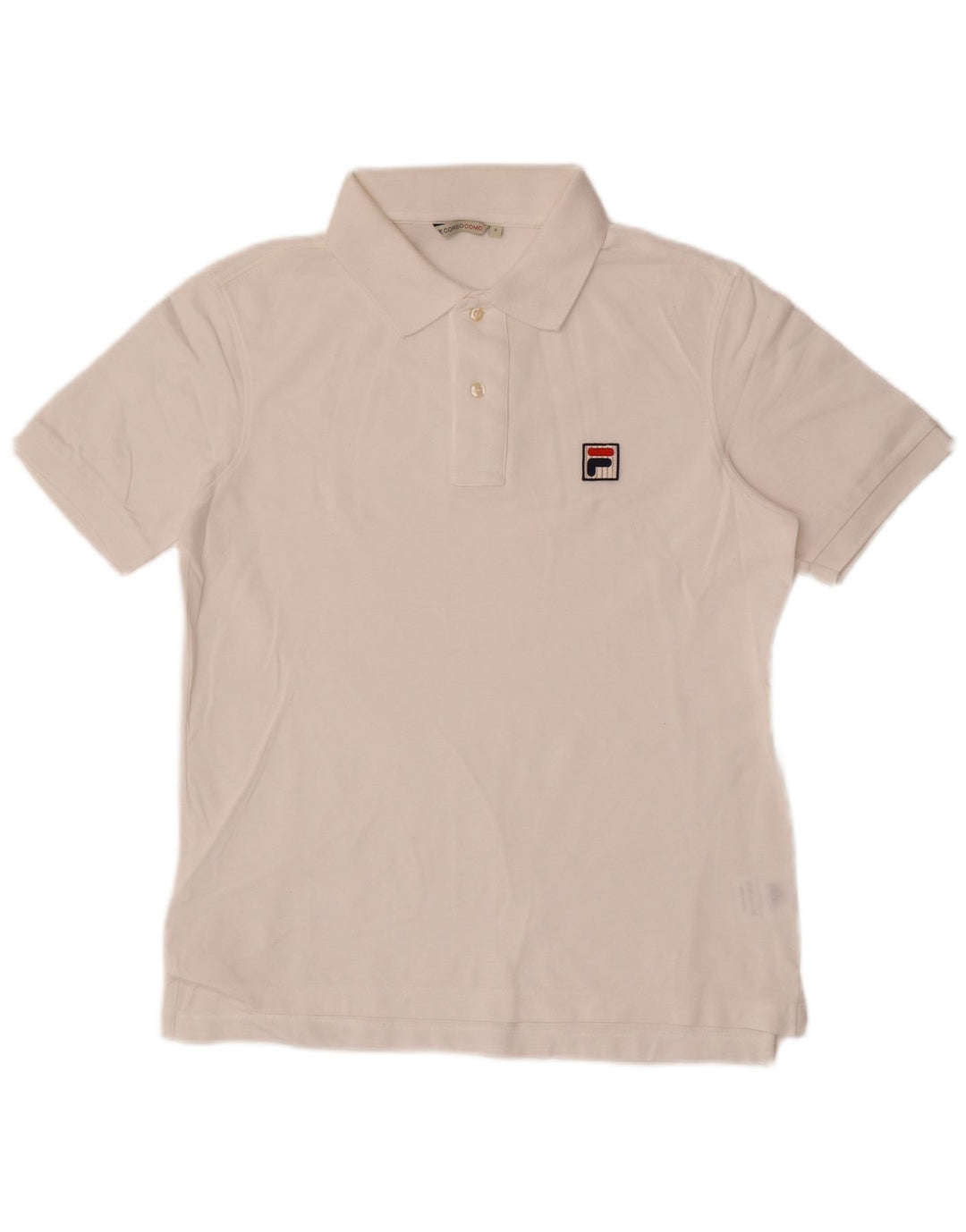 Fila Herren Poloshirt Small Weiße Baumwolle