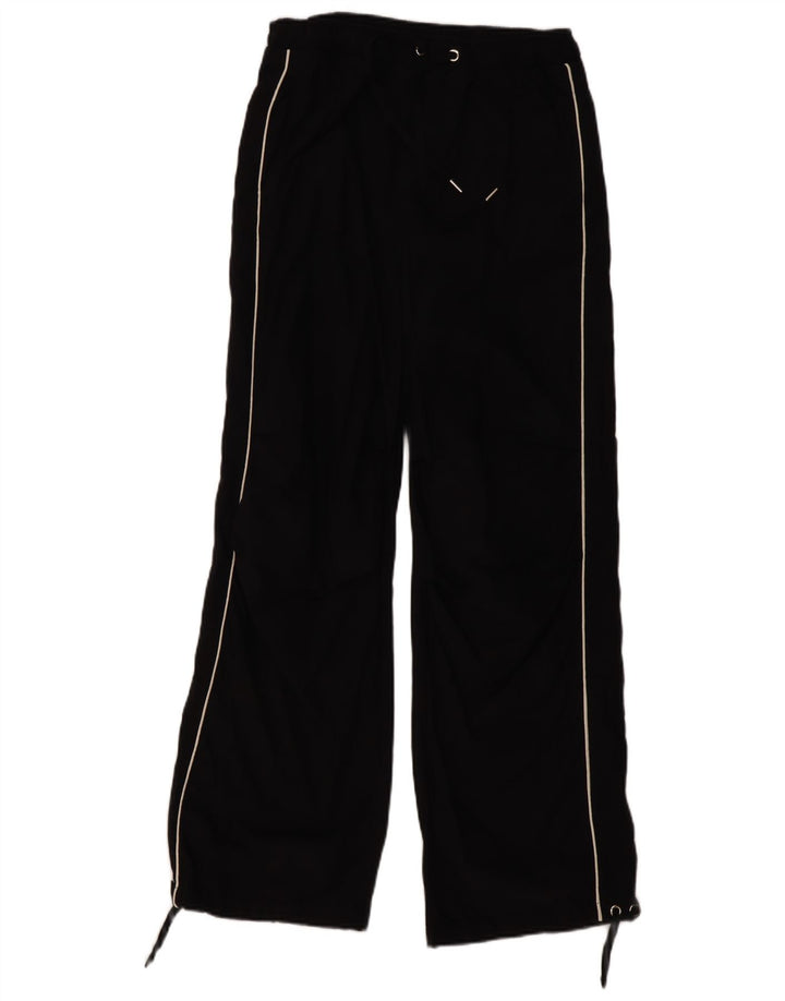 MINT VELVET Damen-Trainingshose, UK-Größe 14, mittlere schwarze Baumwolle
