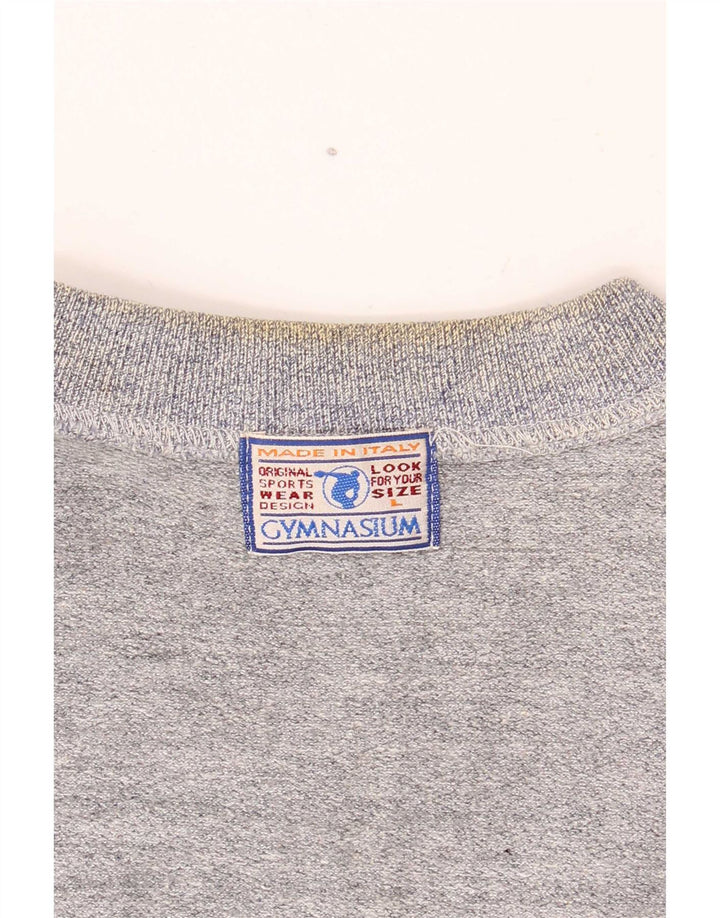 Gymnasium Herren-Sweatshirt mit Grafik, groß, Blau, Farbblock