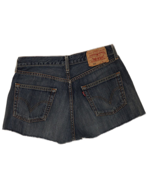 Levi's Damen 501 Jeansshorts W30 mittelblaue Baumwolle
