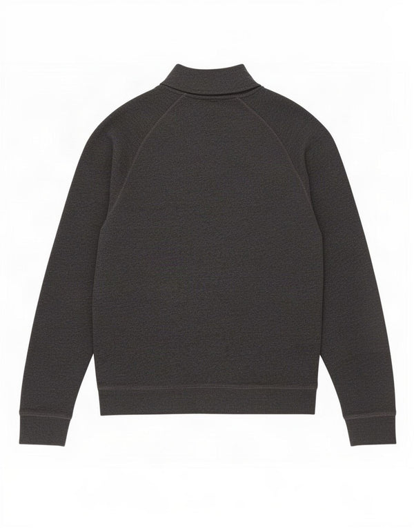 Farah Damen-Sweatshirt mit Reißverschluss am Hals, UK 12, mittelgraue Baumwolle