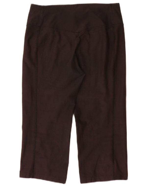 Nike Damen Dri Fit Capri Leggings UK 12 Medium Schwarz Polyester