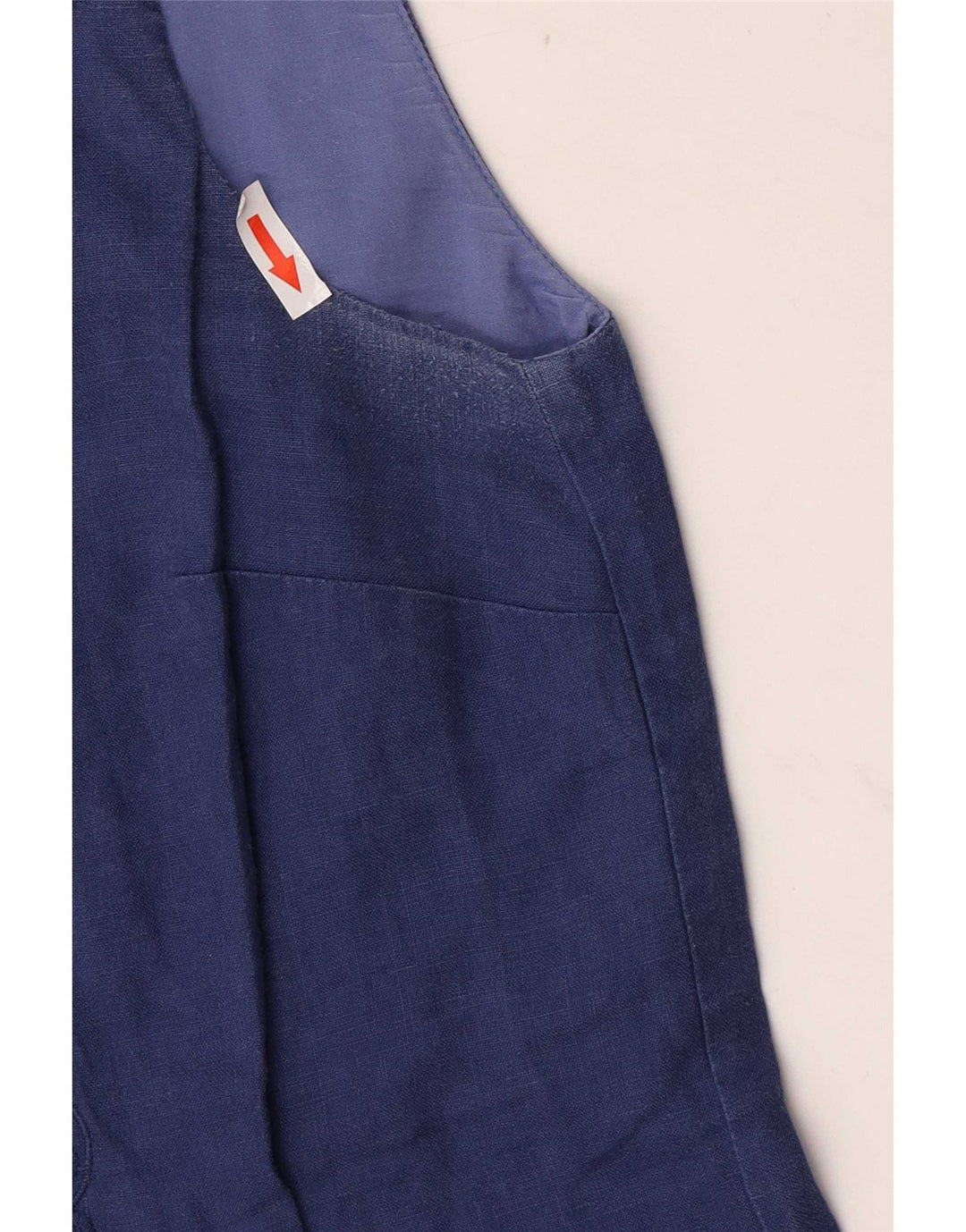Jigsaw Damen ärmelloses Basic-Kleid, Größe S, Marineblau, Blumenmuster, Leinen