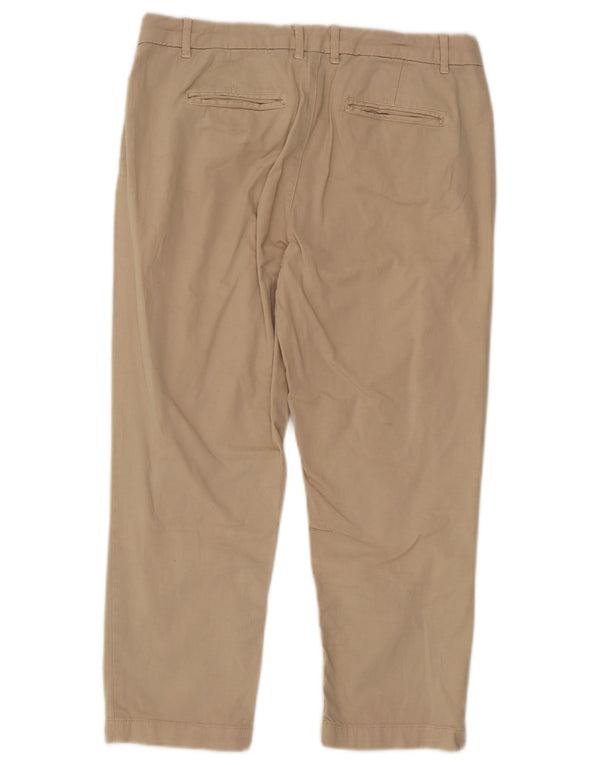 Fat Face Damen Caprihose UK 10 Small W28 L22 Beige Baumwolle
