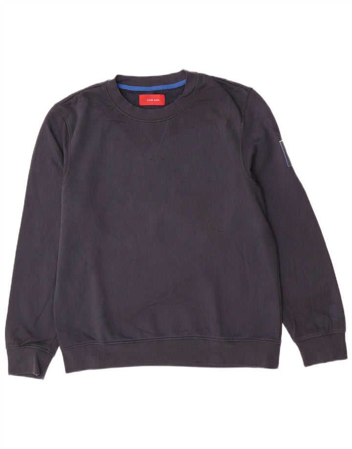 Gaudi Herren-Sweatshirt-Pullover, mittelmarineblaue Baumwolle