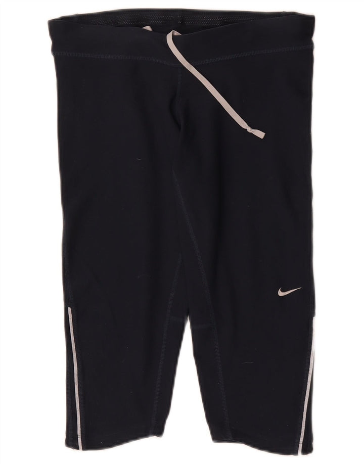 Nike Damen Capri-Leggings UK 10 Small Marineblau Polyester Sport
