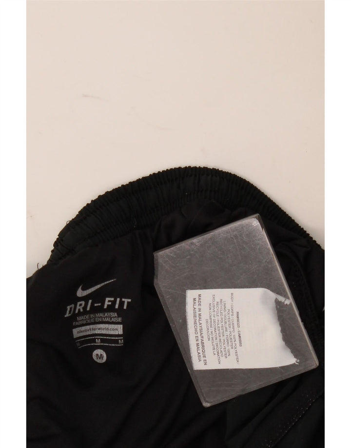 Nike Damen Dri Fit Sport Shorts UK 12 Medium Schwarz Polyester