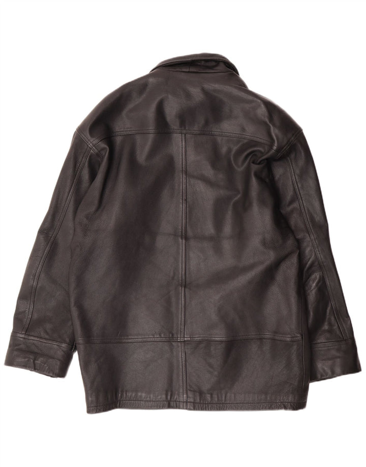 ROUTE 66 Herren Lederjacke UK 40 Großes schwarzes Leder