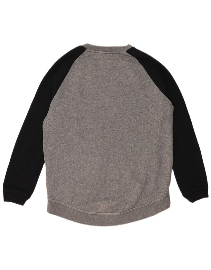 Nike Herren-Sweatshirt mit Grafik, Größe S, Grau, Colourblock-Baumwolle