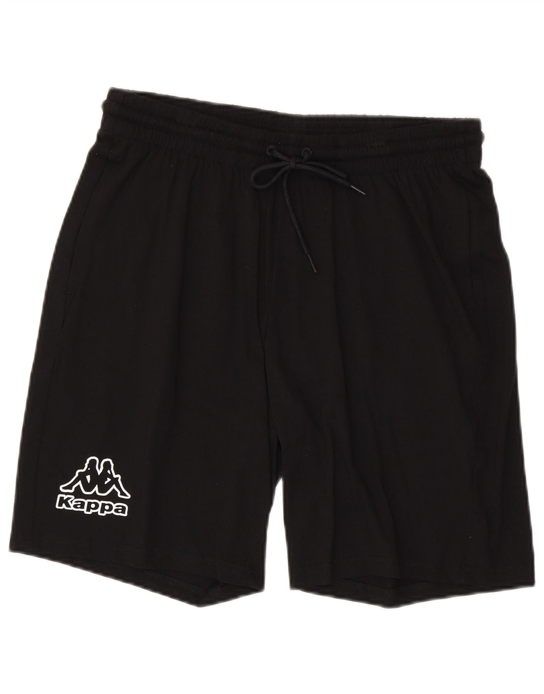 KAPPA Herren Graphic Sport Shorts Große schwarze Baumwolle