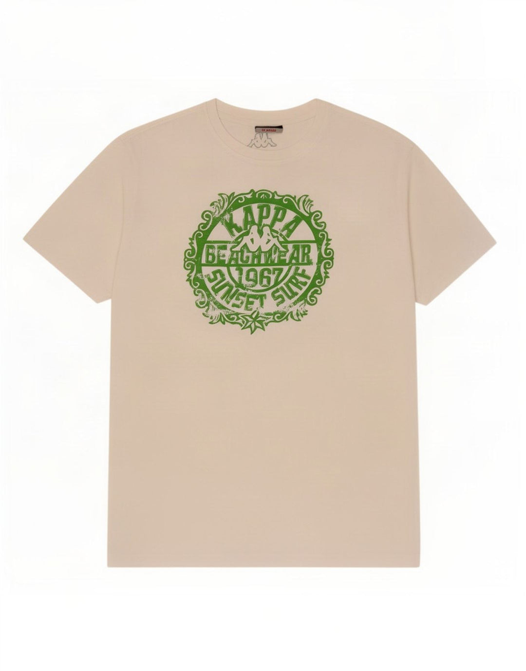 Kappa Herren Grafik T-Shirt Top XL Weiß