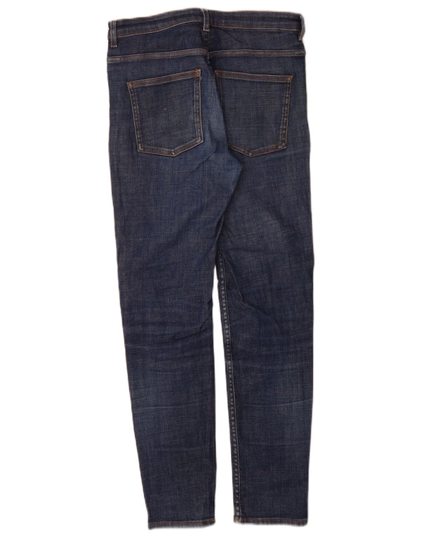 Cos Damen Slim Jeans W28 L29 Blaue Baumwolle