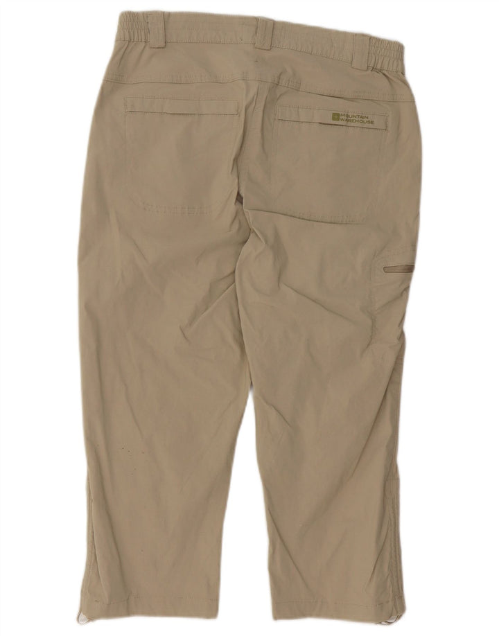 Mountain Warehouse Cargo-Capri-Hose für Damen, UK 12, M, W30, L19, Beige