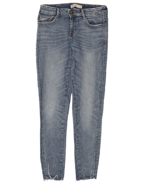 Zara Damen Skinny Jeans EU 36 XS W26 L27 Blaue Baumwolle