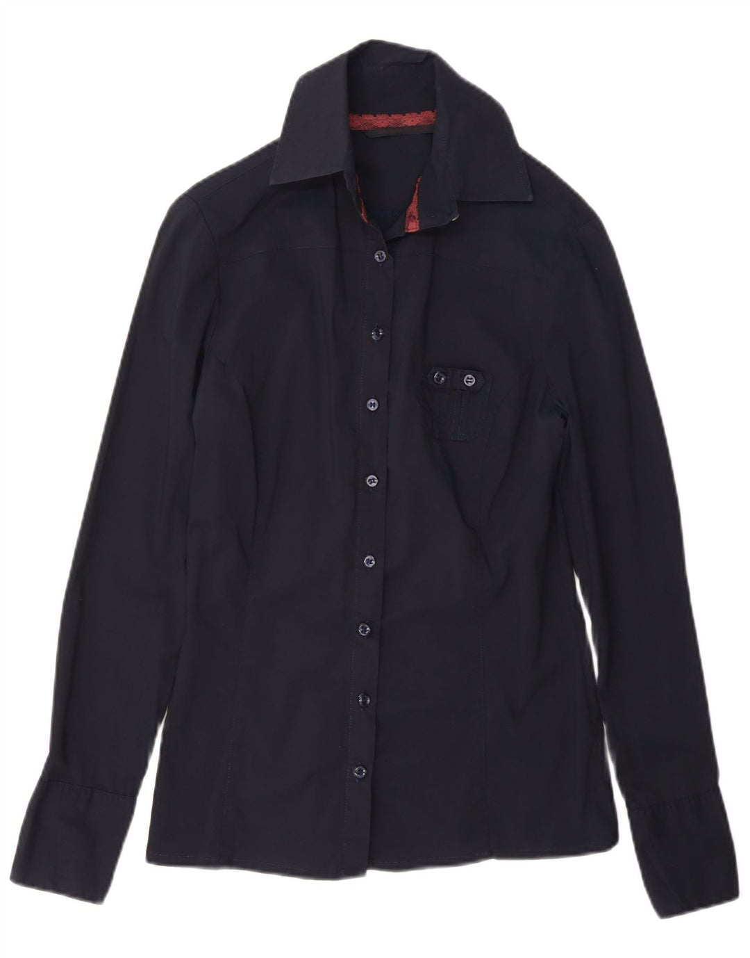Silvian Heach Damen Hemd UK 12 Medium Marineblau