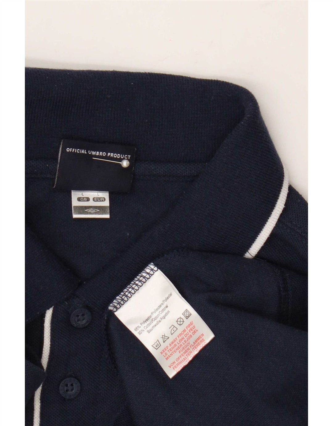 Umbro Herren-Poloshirt, großes marineblaues Polyester