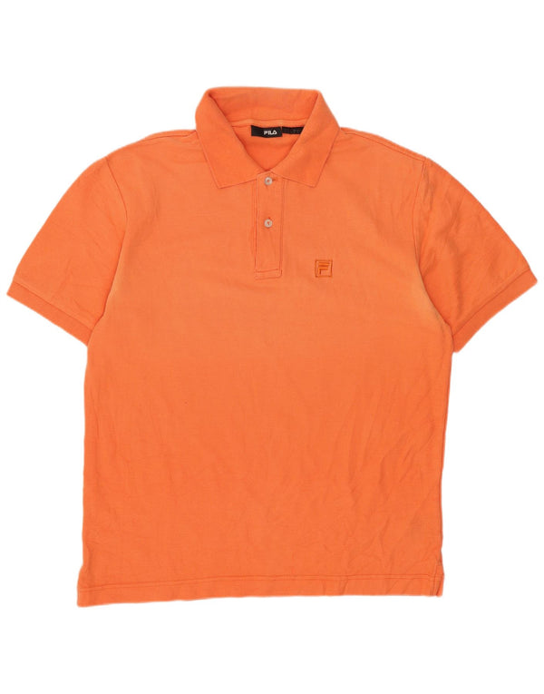 Fila Herren Poloshirt Mittelorange Baumwolle