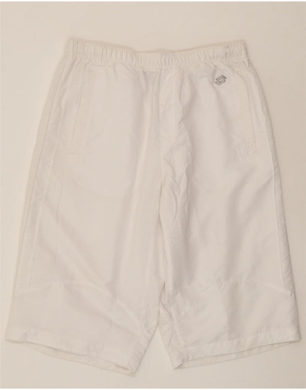 Lotto Herren Sportshorts UK 40/42 Large Weiß Polyester