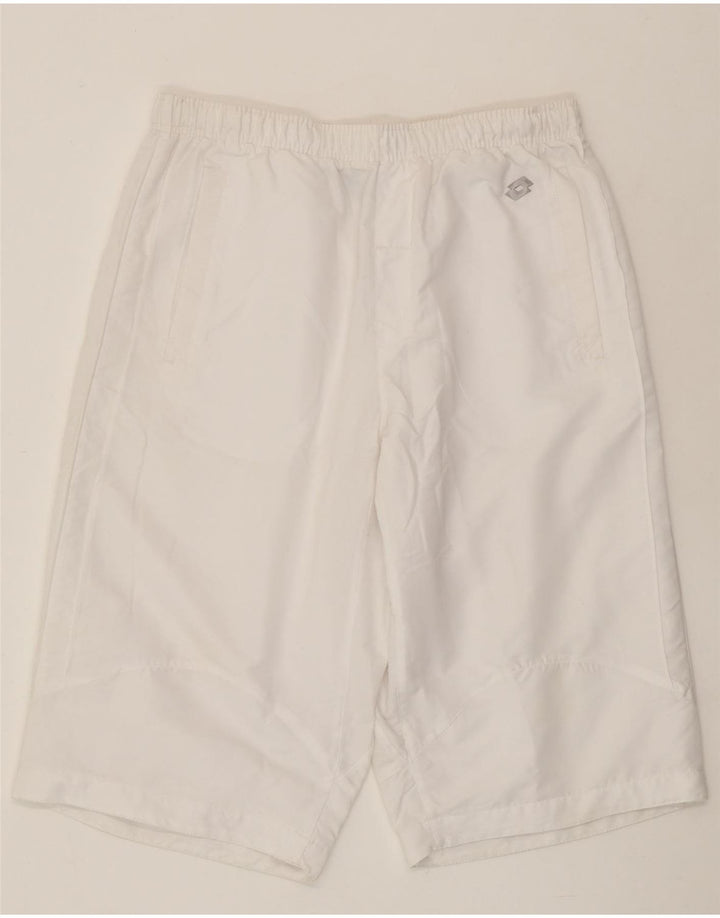 Lotto Herren Sportshorts UK 40/42 Large Weiß Polyester