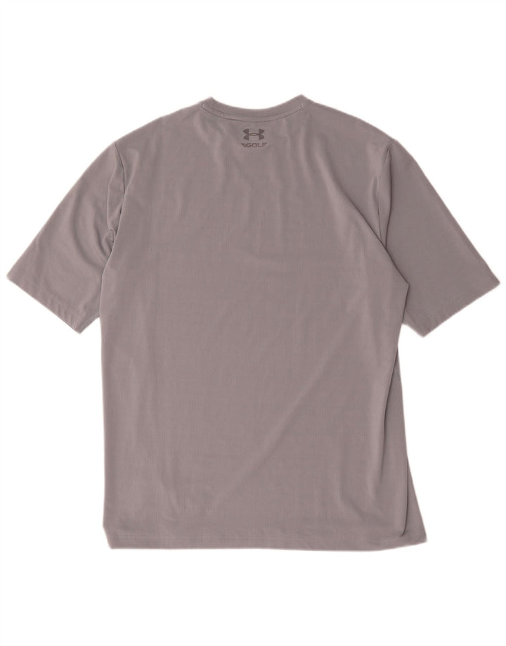Under Armour Herren Heat Gear T-Shirt Top XL Grau Polyester