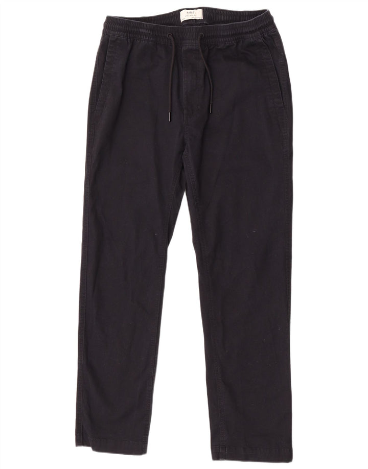 Gerade Chino-Hose für Damen von Marks & Spencer, Größe M, W34, L29, Marineblau